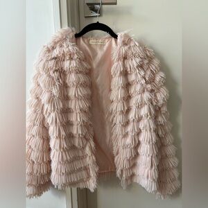 Pink Faux Fur Coat